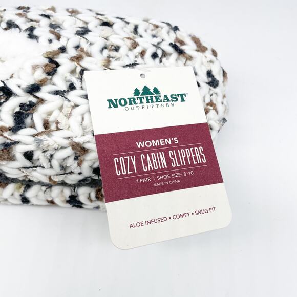 Northeast Outfitters Cozy Cabin Chunky Space Dye Slipper Brown Women's Size 8-10 - Picture 2 of 5